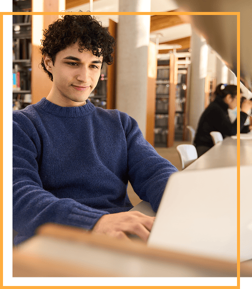 student on laptop